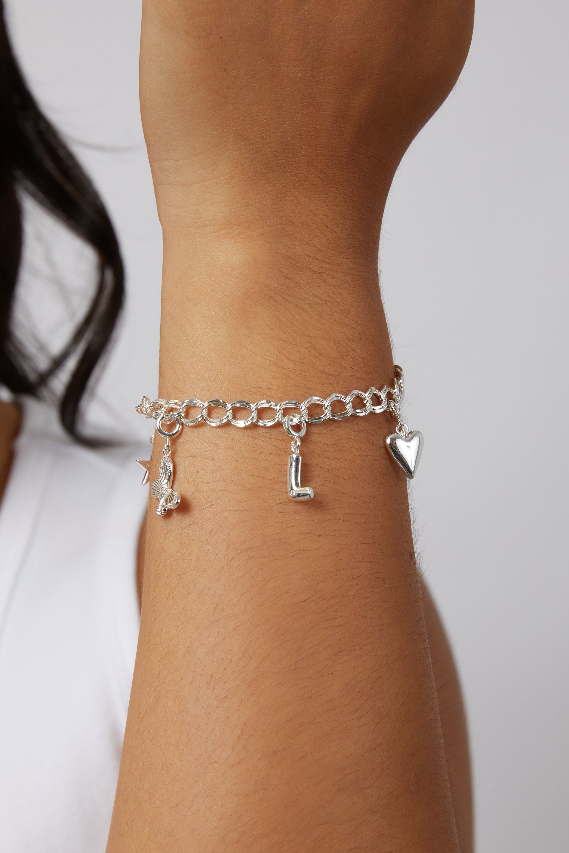 Puffy Initial Clip On Charm