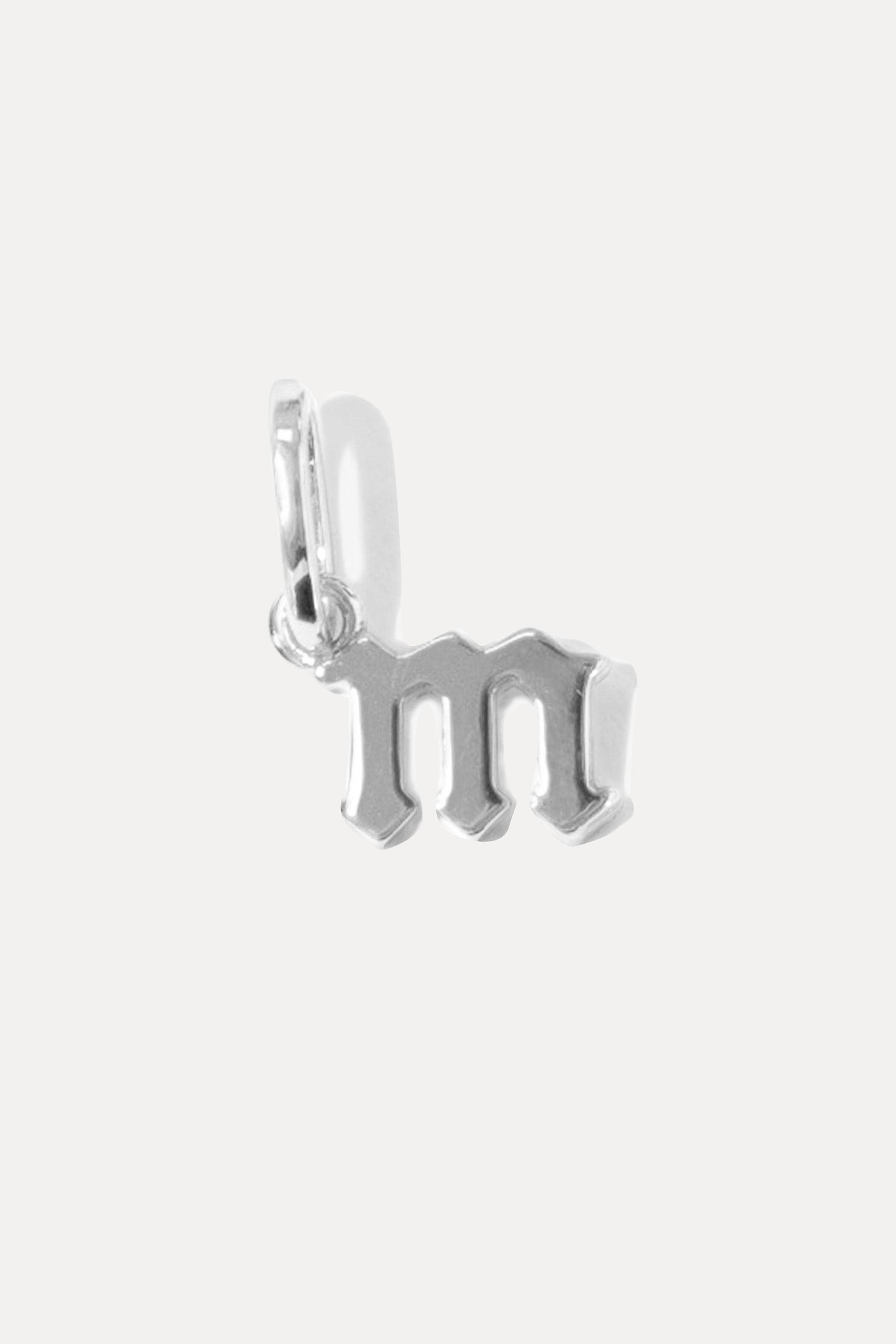 Petite Gothic Letter Charm