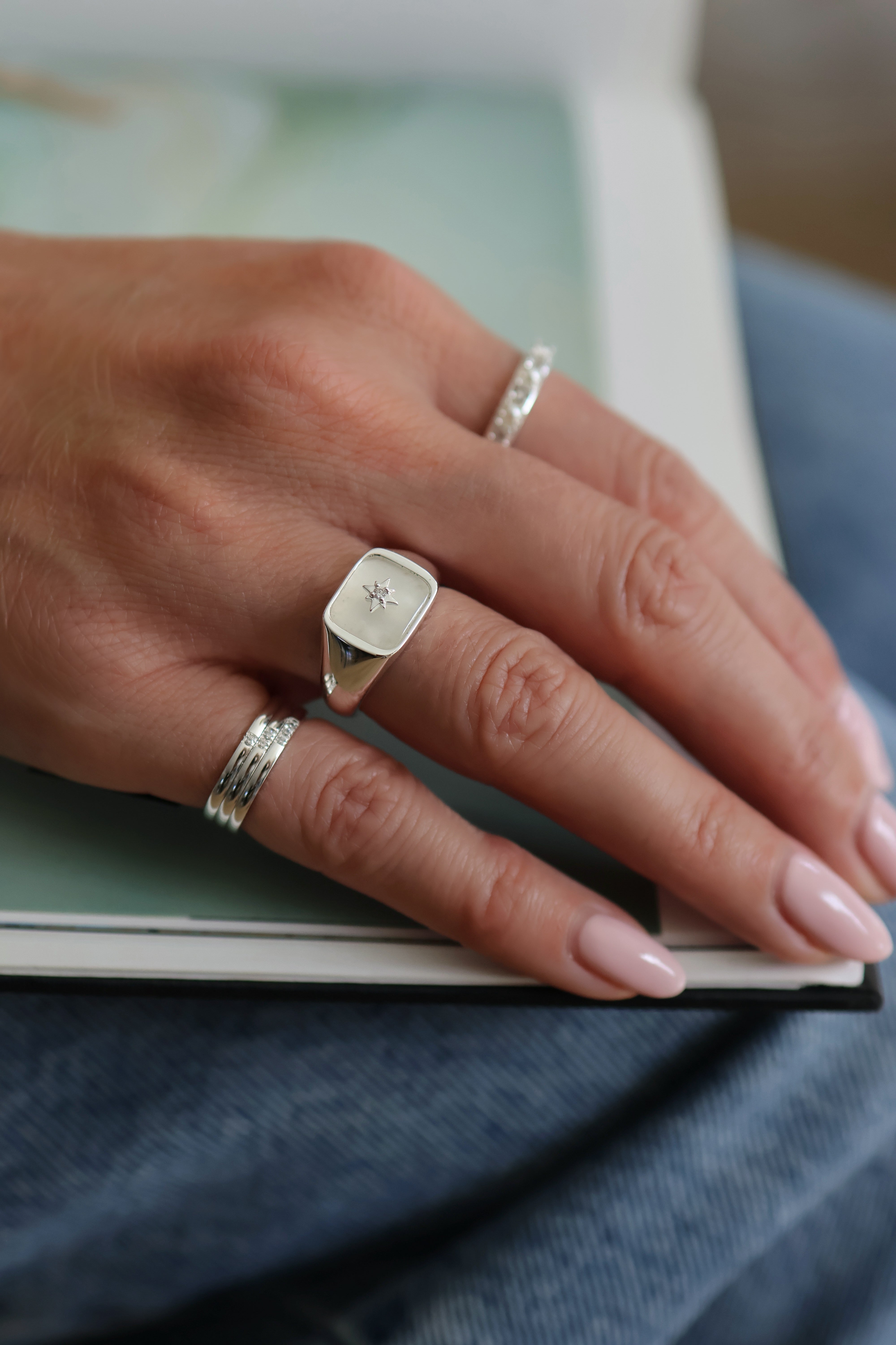 Moonstone Signet Ring