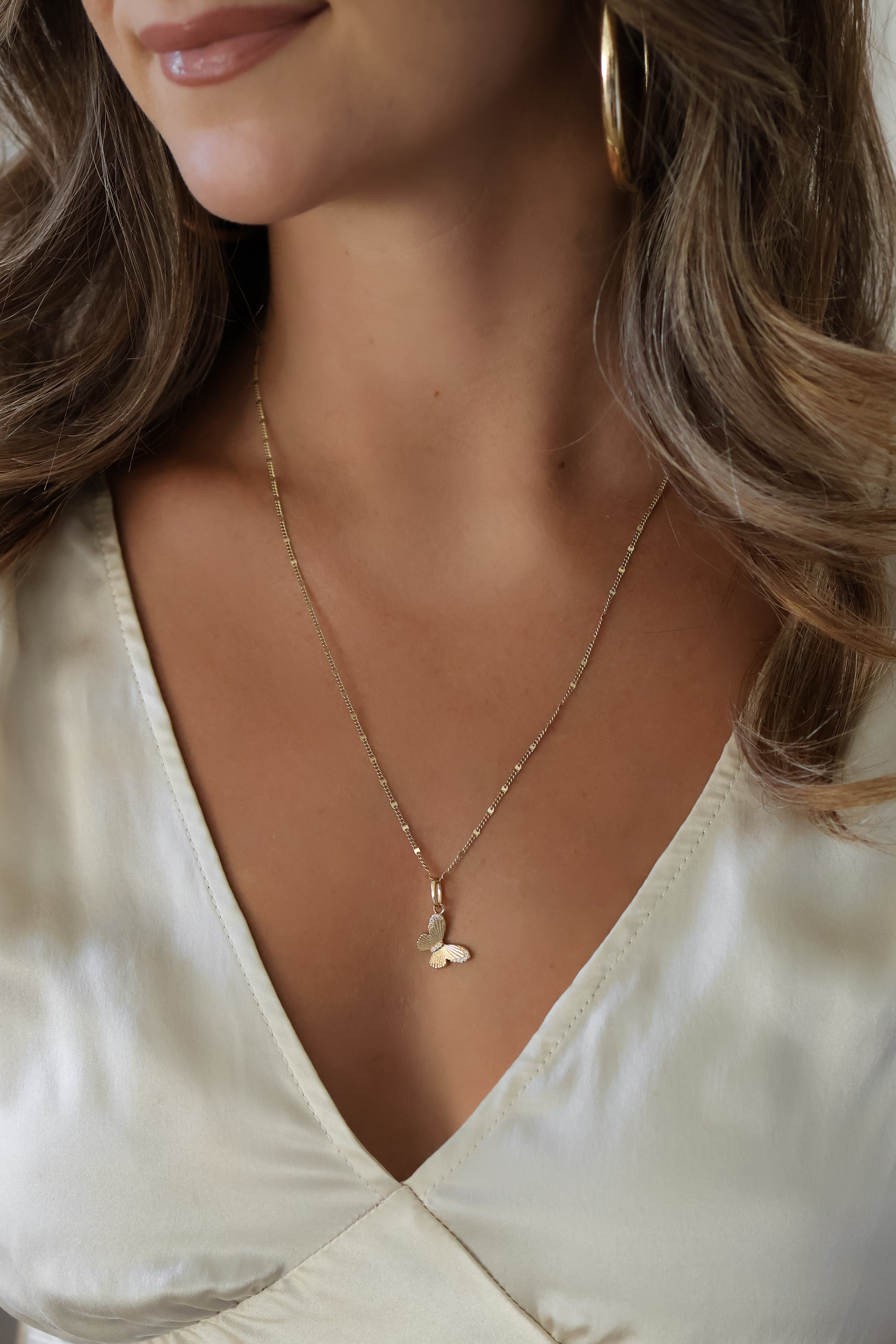 Butterfly Necklace Charm