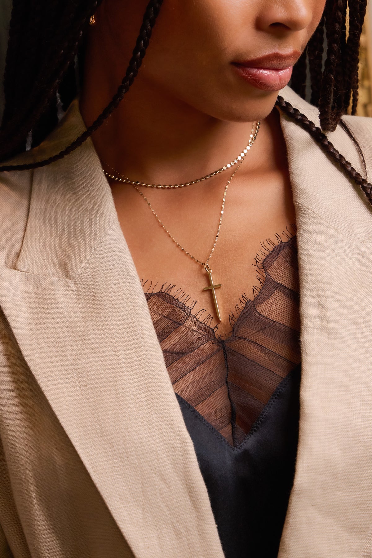 Petite Cross Necklace