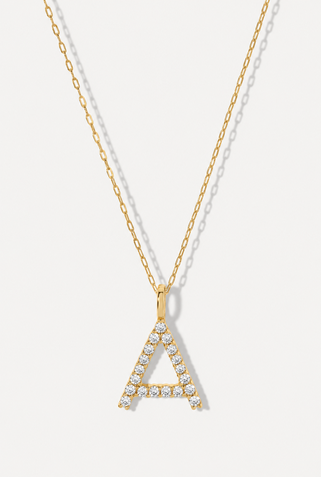 Pave Initial Necklace