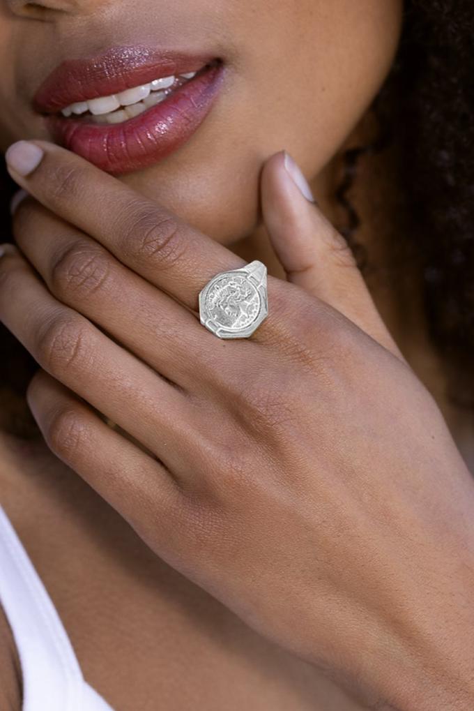 Coin Signet Ring