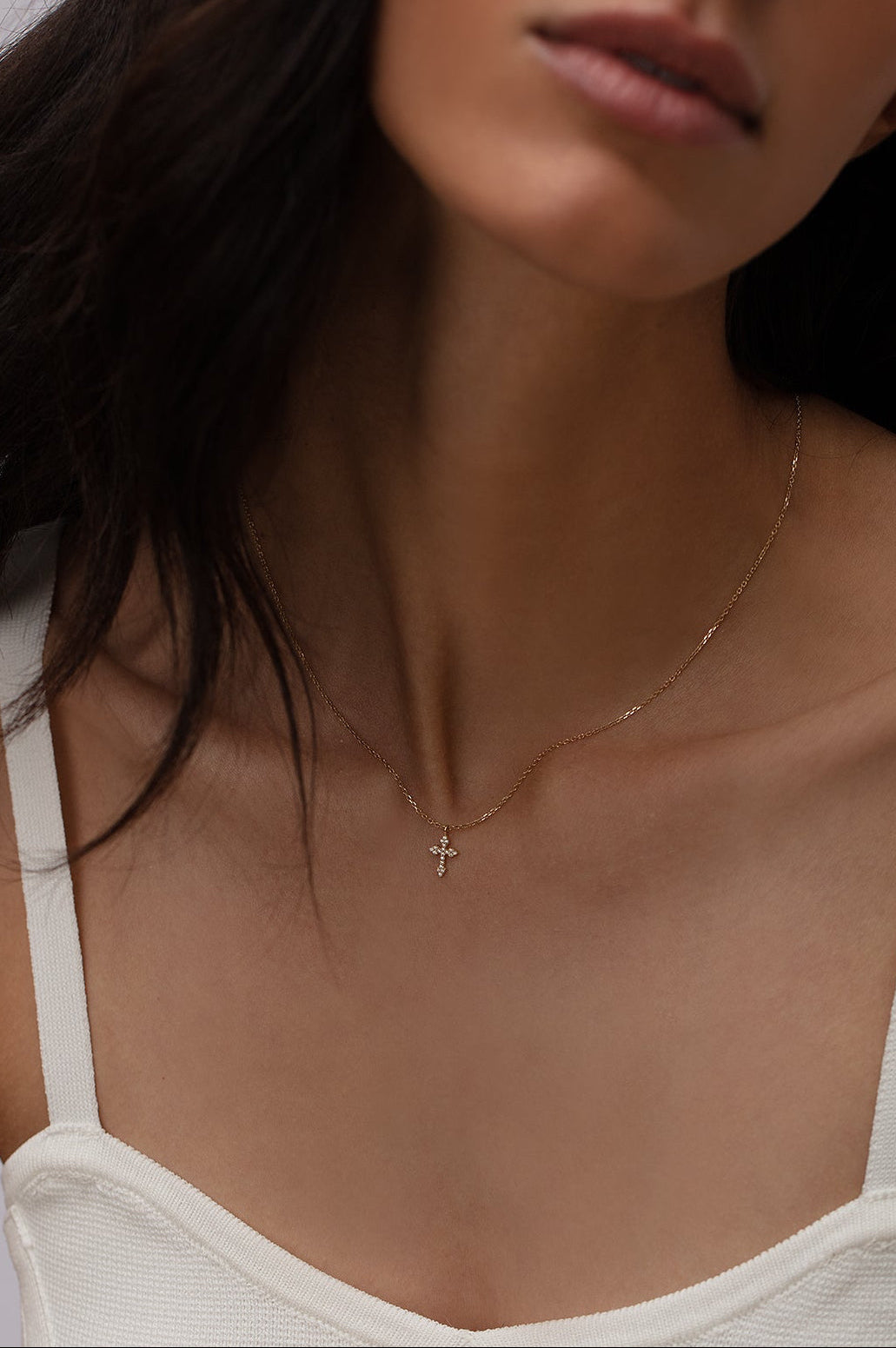 Diamond Cross Necklace